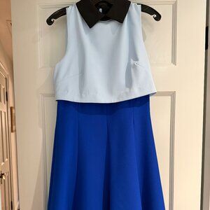 mikael achal colorblock dress